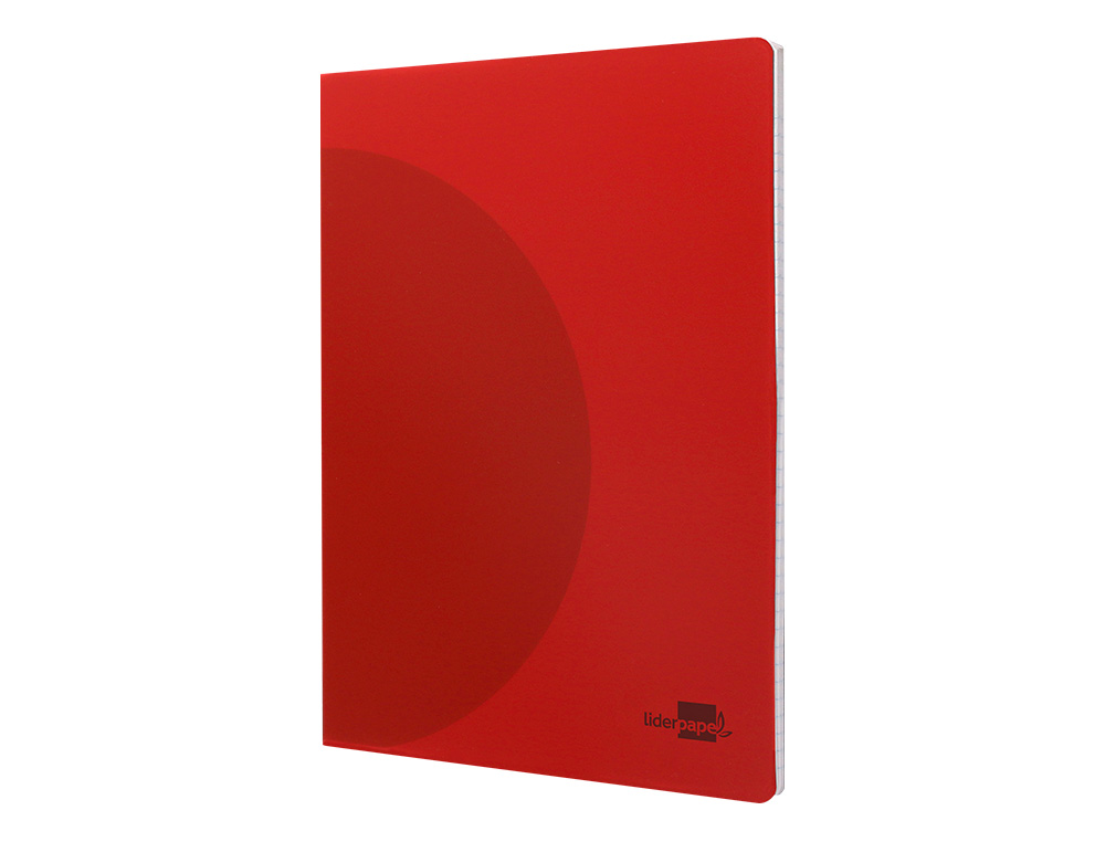 LIBRETA LIDERPAPEL 360 TAPA DE PLASTICO A4 48 HOJAS 90G/M2 CUADRO 4MM CON MARGEN COLORES SURTIDOS