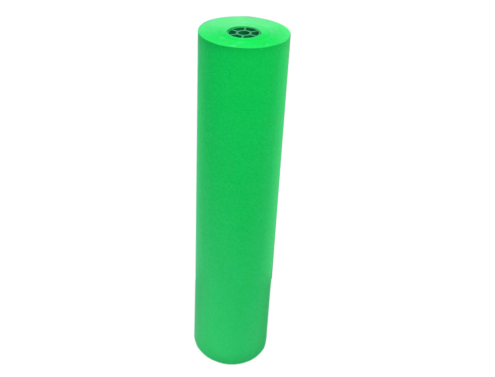 PAPEL KRAFT VERJURADO LIDERPAPEL VERDE MUSGO ANCHO 1 MT LONGITUD 150 MT GRAMAJE 65 GR PESO 10 KG