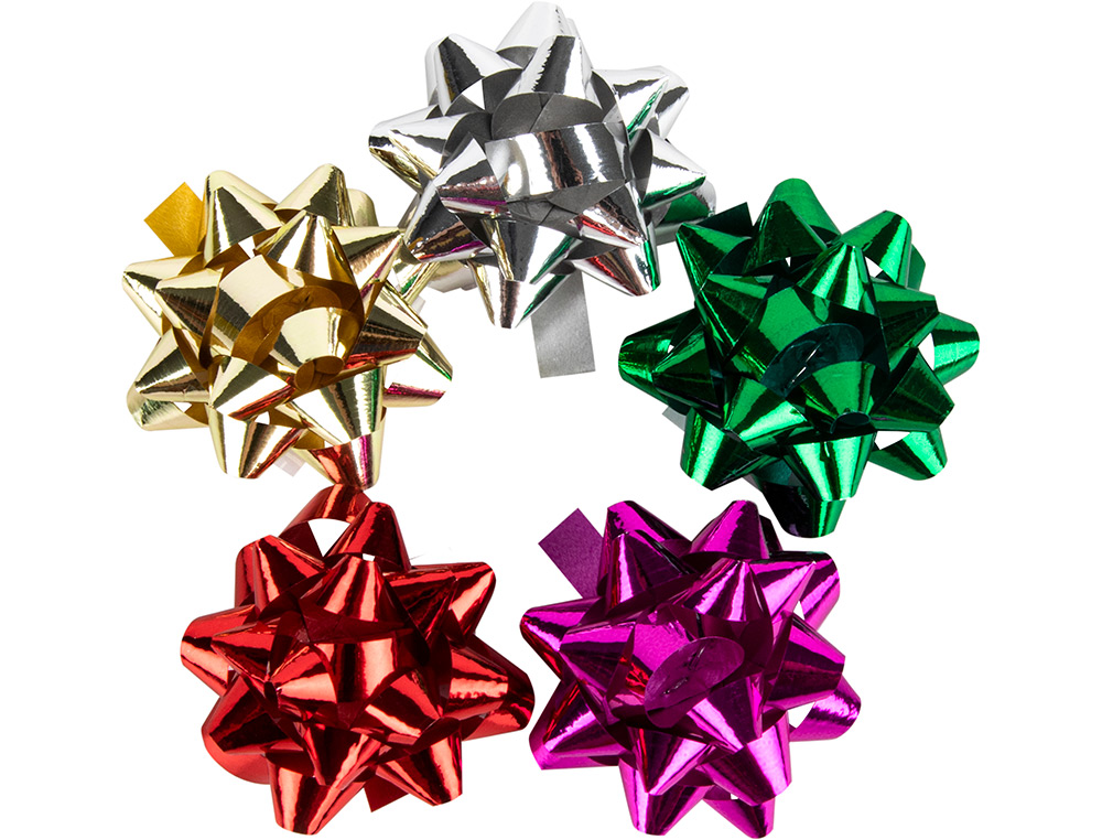 LAZOS LIDERPAPEL FANTASIA PEQUEOS METALIZADOS COLORES SURTIDOS