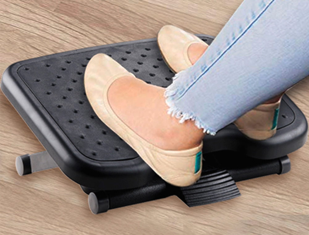REPOSAPIES AJUSTABLE Q-CONNECT PREMIUM CON ALFOMBRILLA CAUCHO