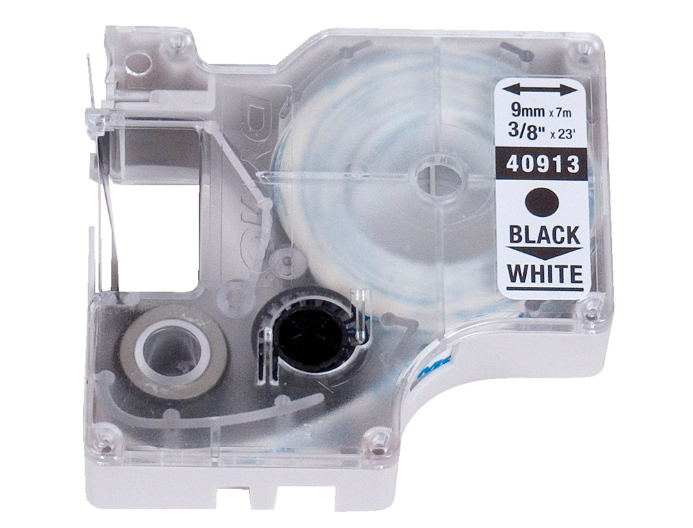 CINTA DYMO 1000 9 MM. -NEGRO-BLANCO D1