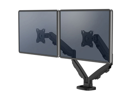 BRAZO PARA MONITOR FELLOWES SERIE EPPA AJUSTABLE ALTURA 2 PANTALLAS NORMATIVA VESA HASTA 10 KG NEGRO
