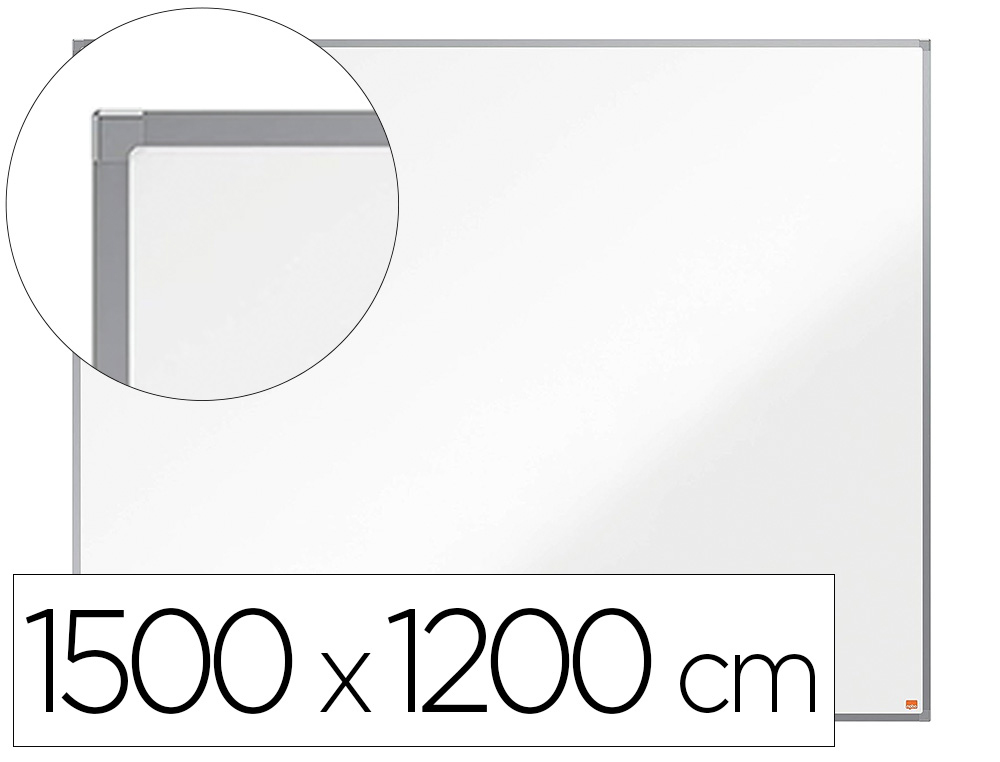 PIZARRA BLANCA NOBO ESSENCE ACERO VITRIFICADO MAGNETICA 1500X1200 MM