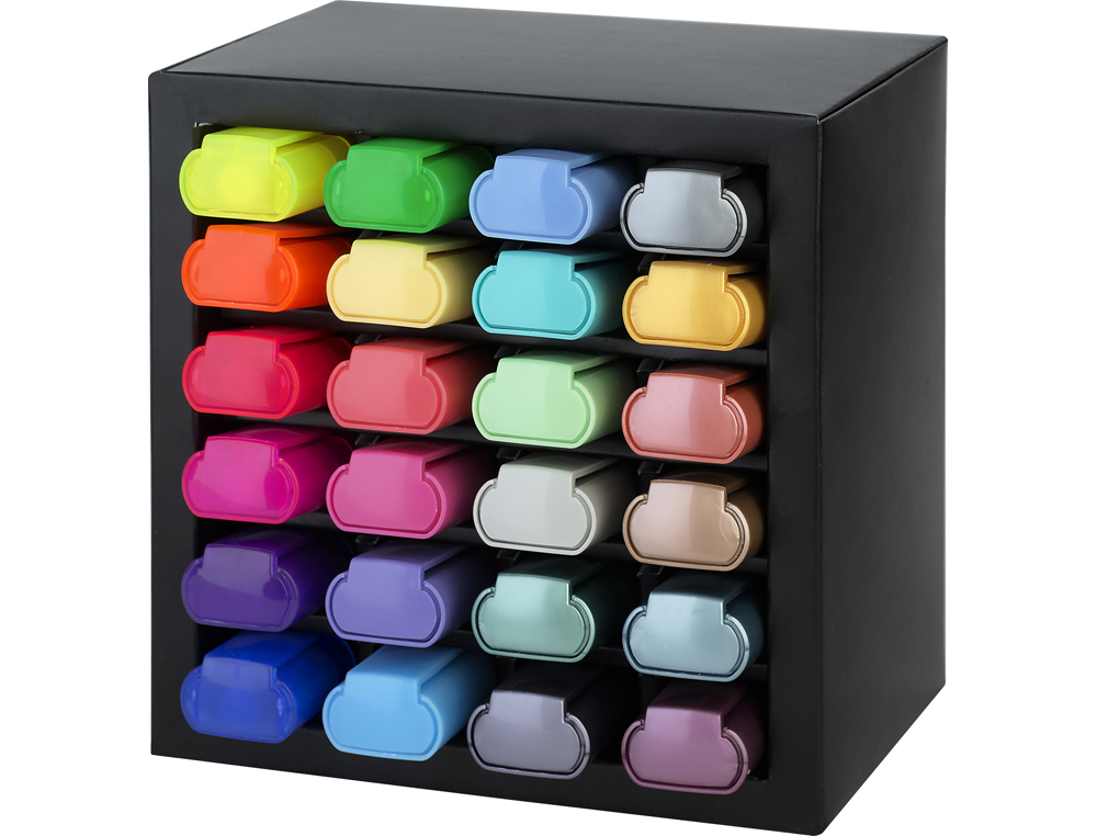 ROTULADOR FABER CASTELL FLUORESCENTE TEXTLINER 46 SET ESCRITORIO DE 24 UNIDADES COLORES SURTIDOS