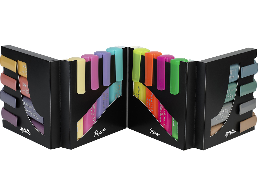 ROTULADOR FABER CASTELL FLUORESCENTE TEXTLINER 46 SET ESCRITORIO DE 16 UNIDADES COLORES SURTIDOS