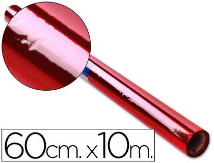 PAPEL CELOFAN LIDERPAPEL ROLLO ROJO -0,60 X 10 MT