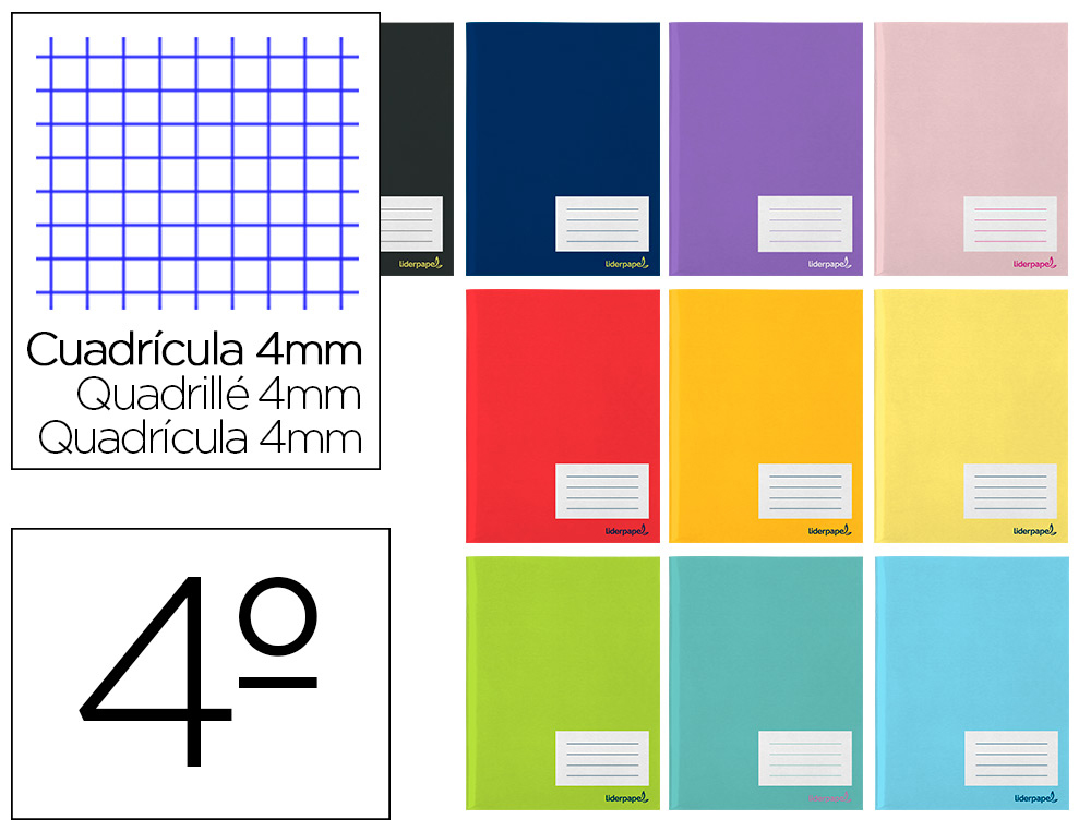 LIBRETA LIDERPAPEL SMART A5 16 HOJAS 60G/M2CUADRO 4MM CON MARGEN