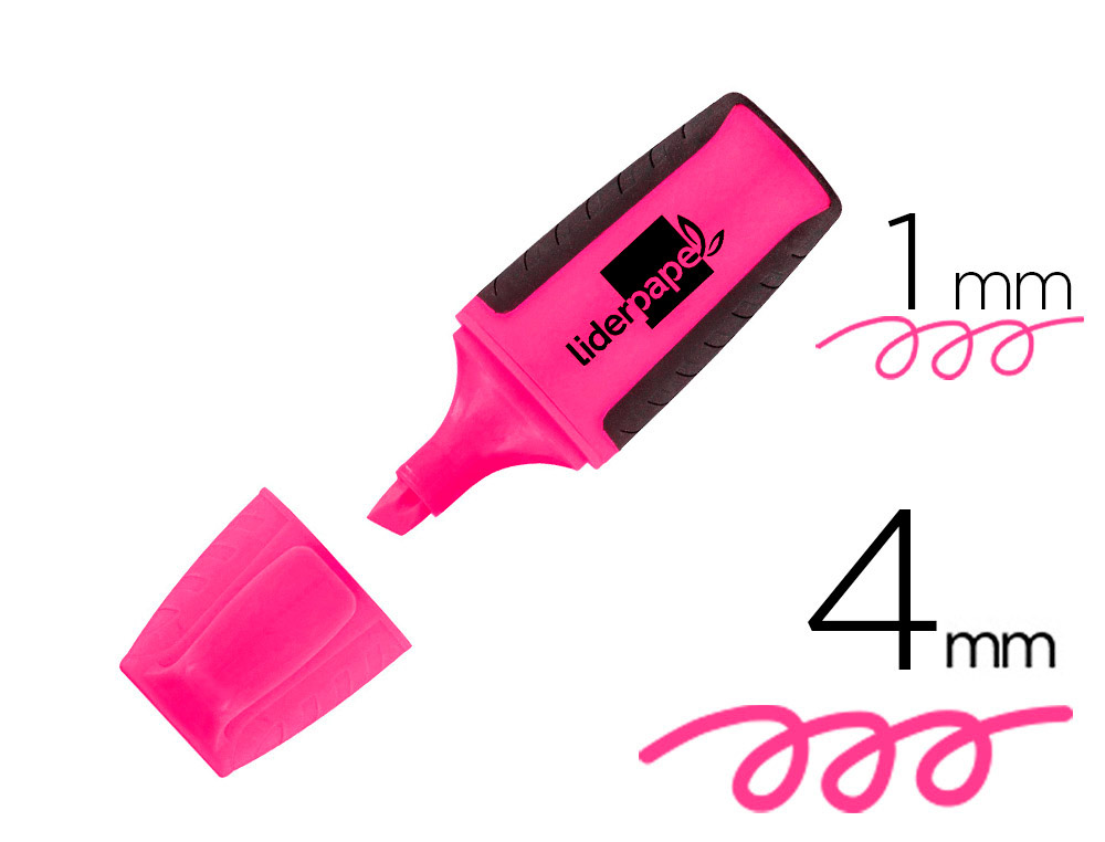 ROTULADOR LIDERPAPEL MINI FLUORESCENTE ROSA
