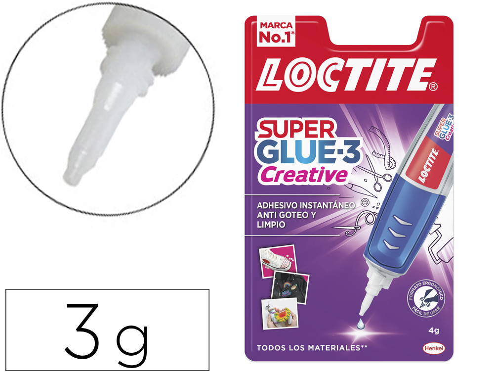 PEGAMENTO LOCTITE CREATIVE PEN 4GR ADHESIVO INSTANTANEO