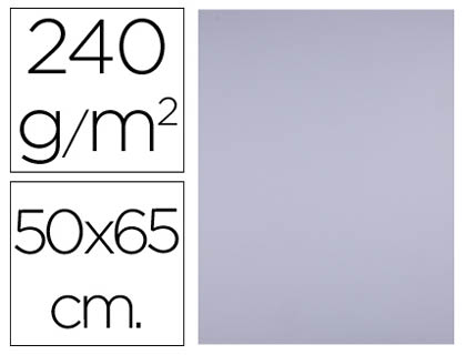 CARTULINA LIDERPAPEL 50X65 CM 240G/M2 LILA PAQUETE DE 25 UNIDADES