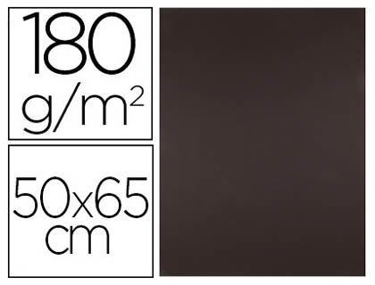 CARTULINA LIDERPAPEL 50X65 CM 180 GR MARRON UNIDAD