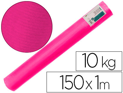 PAPEL KRAFT VERJURADO LIDERPAPEL FUCSIA 150MT 65GR BOBINA 10KG
