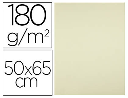 CARTULINA LIDERPAPEL 50X65 CM 180G/M2 AMARILLO PAQUETE DE 25