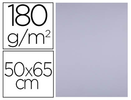 CARTULINA LIDERPAPEL 50X65 CM 180G/M2 LILA PAQUETE DE 25